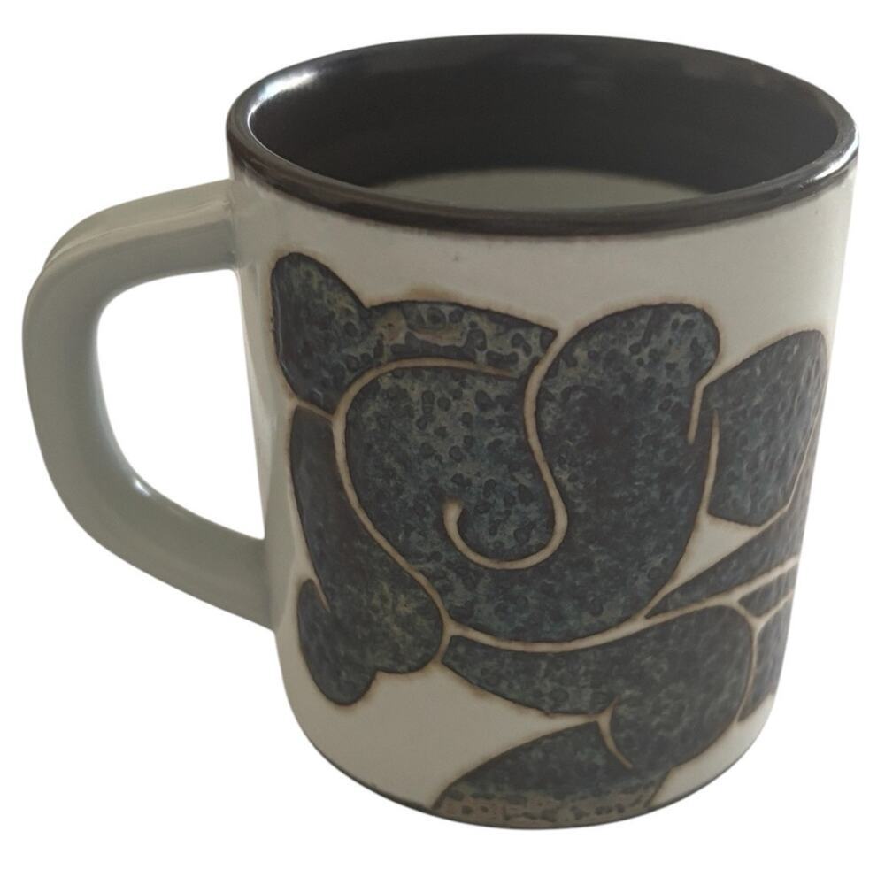 Royal Copenhagen Fajance Annual Dated Coffee Mug 3" Artisan Design Denmark 1971 - Picture 2 of 7